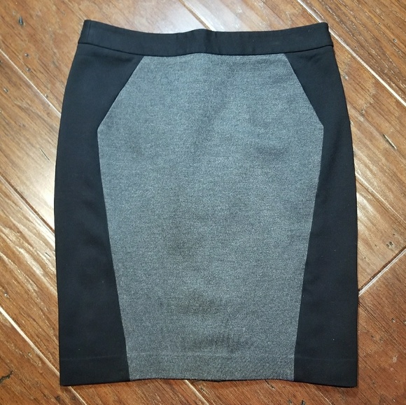 LOFT Dresses & Skirts - Black and gray body con skirt.